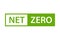 net zero carbon footprint icon vector emissions free no atmosphere pollution CO2 neutral stamp for graphic design, logo, website