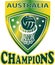 Netball Ball Hoop champions Australia shield