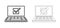 Netbook notebook computer icon