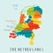 The Netherland maps hand drawing