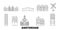 Netherlands, Amsterdam City line travel skyline set. Netherlands, Amsterdam City outline city vector illustration