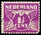 NETHERLANDS - CIRCA 1926: A stamp printed in Netherlands, shows the value of a postage stamp and image of a Flying dove, without