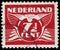 NETHERLANDS - CIRCA 1941: A stamp printed in Netherlands, shows the value of a postage stamp and image of a Flying dove, without