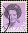 NETHERLANDS - CIRCA 1981: A stamp printed in the Netherlands shows a portrait of Queen Beatrix, circa 1981.