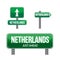 Netherlands Country road sign