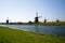 The Netherlands, dutch windmills landscape at Kinderdijk near Rotterdam, an UNESCO world heritage site