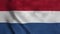 Netherlands flag as background. Holland flag waving in the wind. 3d rendering