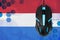 Netherlands flag and computer mouse. Concept of country representing e-sports team