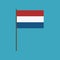 Netherlands flag icon in flat design