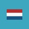 Netherlands flag icon in flat design