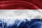 Netherlands flag, stock market, exchange economy and Trade, oil production, container ship in export and import business and