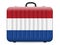 Netherlands flag travel suitcase