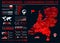 Netherlands Map - Coronavirus COVID-19 Infographic Vector