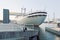 Netherlands, Rotterdam, Cruise ship at harbour