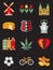 Netherlands Travel Symbols