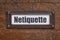 Netiqutte (internet etiquette) label