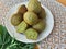 Nettles green muffins with ginger and cardamom