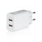 Network adapter 220V USB charging on a white background