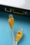 Network cables - modem router - internet connection