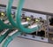 network cables in a patch panel for the connection of the computer with the central server