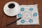 Network concept on napkin