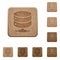 Network database wooden buttons