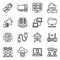 Network Devices Line Icons Pack