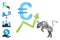 Network Euro Bull Market Vector Mesh