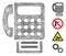 Network Fax Machine Vector Mesh