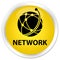 Network (global network icon) premium yellow round button
