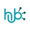 Network Hub Logo, Simple tech design. Modern bright stream shape icon for construction technology or logo template for