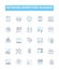 Network marketing business vector line icons set. Network, Marketing, Business, MLM, Direct, Selling, Home-Based