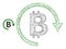 Network Mesh Bitcoin Repay Icon