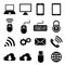 Network and mobile devices icons