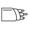 Network optic cable icon, outline style