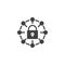 Network protection vector icon