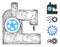 Network Sewing Machine Vector Mesh