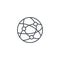 Network, social media, global communication, internet thin line icon. Linear vector symbol