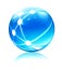 Network sphere icon