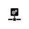 Network System Settings Flat Vector Icon