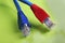 Networking cable red and blue
