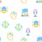 Networking Global Communication Icons Set Vector