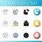 Networking icons set