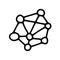 networking line vector doodle simple icon design