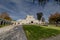 The Neugebaude castle with its park in late summer Vienna, Austria