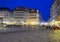 Neumarkt near Frauenkirche at night in Dresden