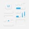 Neumorphic User interface elements for mobile app. UI icons set. Neumorphism style design for mobile, web, social media