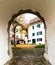 Neunkirch, SH / Switzerland - November 10, 2018: historic village of Neunkirch in the Klettgau with details of the typical archite