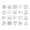 Neural Network And Ai Collection Icons Set Vector .