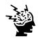 neurological disorders neuroscience neurology glyph icon vector illustration